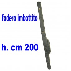 Fodero singolo imbottito MT 2 - porta canne con mulinello