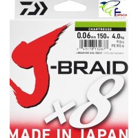 DAIWA J-BRAID 150 mt trecciato. CHARTREUSE-Verde