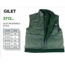 GILET MULTITASCHE REVERSIBILE IN PILE