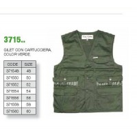 GILET CON CARTUCCIERA VERDE