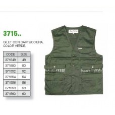 GILET CON CARTUCCIERA VERDE